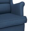 vidaXL Fauteuil 74x84x100 cm stof blauw