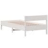 vidaXL Bedframe zonder matras massief grenenhout wit 90x190 cm