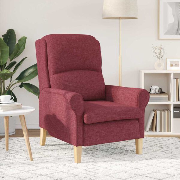 vidaXL Fauteuil Wijnrood 76 x 94 x 102 cm Stof