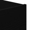 vidaXL Nachtkastje 2 pcs Zwart Eiken 50 x 39 x 41 cm Bewerkt hout