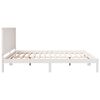 vidaXL Bedframe extra lang zonder matras massief hout wit 180x220 cm