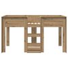 vidaXL Bunk Bed voor Kinderen Artisan Eiken 100 x 200 cm Bewerkt hout