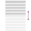 vidaXL Zebra rolgordijn 105x150 cm stofbreedte 100,9 cm lichtgrijs