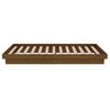 vidaXL Bedframe massief hout honingbruin 75x190 cm