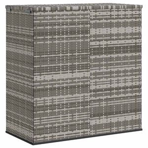 vidaXL Tuinbox 100x49x103,5 cm polyetheen rattan grijs