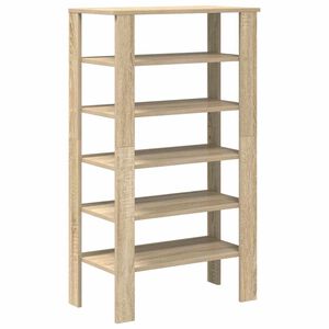 vidaXL Schoenenrek 61x32x105 cm bewerkt hout sonoma eikenkleurig