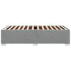 vidaXL Bedframe zonder matras 90x200 cm stof lichtgrijs