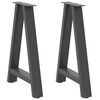 vidaXL Eettafelpoten 2 st A-vormig 50x(72-73) cm staal antraciet
