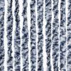 vidaXL Vliegengordijn 56x200 cm chenille blauw en wit