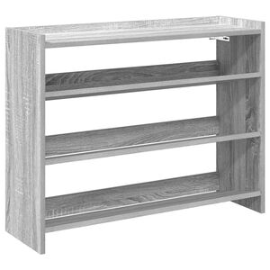 vidaXL Schoenenrek 80x25x62 cm bewerkt hout grijs sonoma eikenkleur