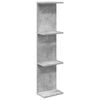 vidaXL Wandplank Betongrijs 25 x 15 x 100 cm Bewerkt hout