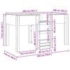 vidaXL Bunk Bed voor Kinderen met matras Wit 100 x 200 cm Bewerkt hout