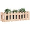 vidaXL Plantenbak verhoogd met hekontwerp 100x30x30 cm grenenhout