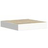 vidaXL Wandschappen zwevend 2 st 23x23,5x3,8 cm MDF eikenkleurig wit