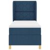vidaXL Boxspringbed met Matras Donkergrijs 90x190 cm Blauw 80 x 200 cm