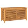 vidaXL Tuinbox met zak 114x50x58 cm massief teakhout