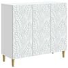 vidaXL Dressoir Wit 89 x 34,5 x 80 cm Bewerkt hout