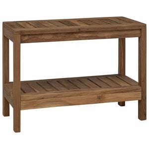 vidaXL Badkamer Bijzettafel Naturel 60 x 30 x 45 cm Massief Teakhout