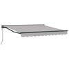 vidaXL Zijde Frame Lichtgrijs 300 x 250 cm Polyester met PU-coating