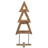 vidaXL Kerstboom met standaard Bruin 90 cm Massief teakhout