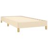 vidaXL Bedframe zonder matras 80x200 cm stof crèmekleurig