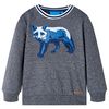 Kindertrui 128 gem&ecirc;leerd marineblauw