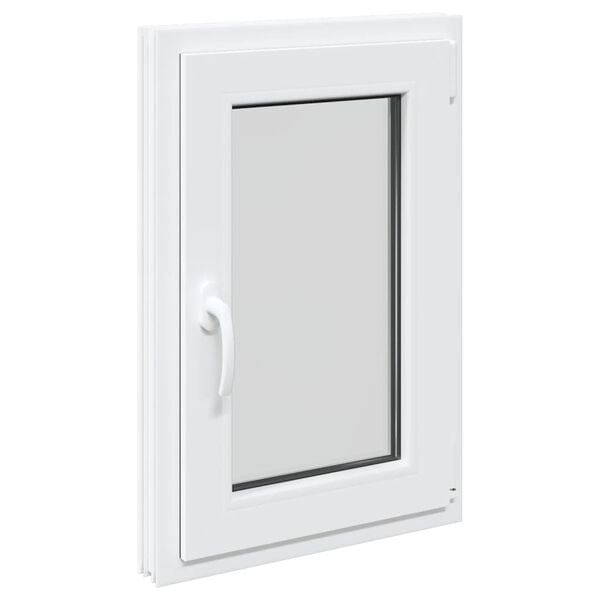 vidaXL Kelderraam "RISOR" 50x75 cm draai-kiep DIN links wit