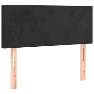 vidaXL Hoofdbord 100x5x78/88 cm fluweel zwart
