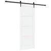 vidaXL Schuifdeur ORKDAL 78 x 202 cm Bewerkt hout Wit en zwart