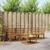 vidaXL Buiten bankenset 5 pcs Naturel Massief Acaciahout
