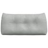 vidaXL Rugkussen Lichtgrijs 100 x 24 x 50 cm Fluweel