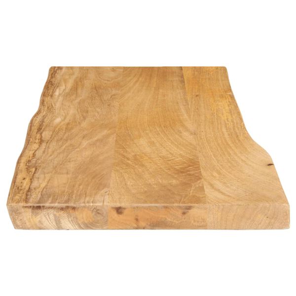 vidaXL Tafelblad met natuurlijke rand 100x40x3,8 cm massief mangohout