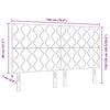 vidaXL Hoofdbord met hoofdeinde Donkergrijs 180 cm Fluweel
