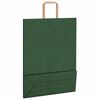 vidaXL Papieren zakken 50 st met hengsels 32x12x42 cm groen