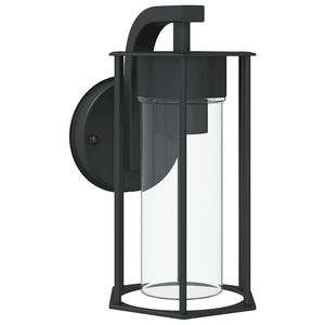 vidaXL Buitenwandlamp roestvrij staal zwart