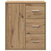 vidaXL Dressoir met lade Artisan Eiken 60 x 31 x 70 cm Bewerkt hout