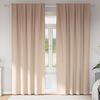 vidaXL Zwart-out Gordijnen met Ringen 2 pcs Taupe 245 x 140 cm