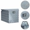 vidaXL Aluminium kist 737/381x410x460 mm zilverkleurig