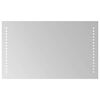 vidaXL LED Badkamer Spiegel Doorzichtig 50 x 30 cm gehard glas