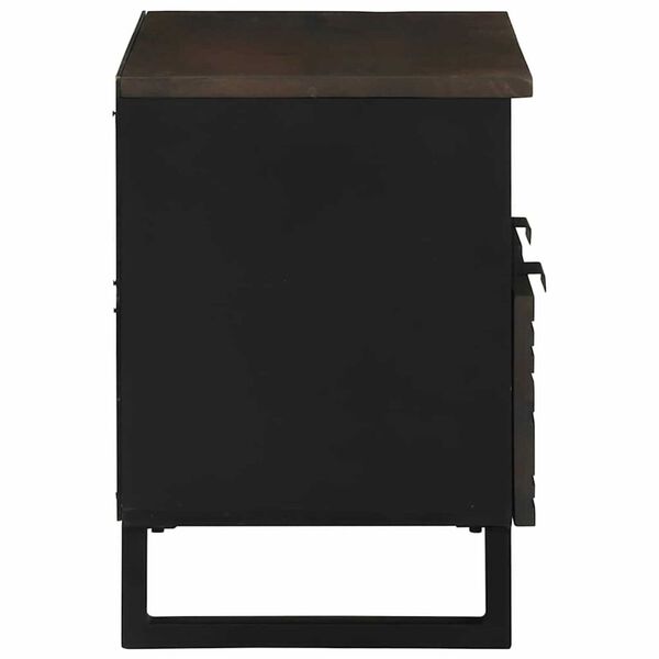 vidaXL TV Eenheden met lade Walnotenhout 70 x 33 x 46 cm Bewerkt hout