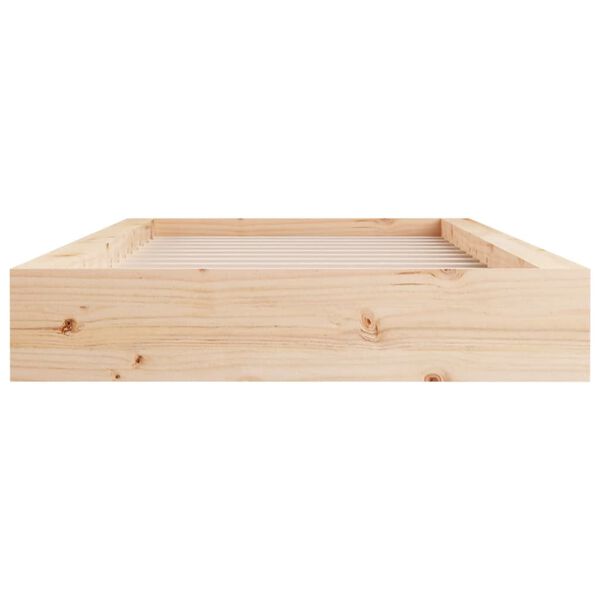 vidaXL Bedframe massief hout 120x190 cm