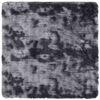 vidaXL Hoogpolig vloerkleed NAVARRA 120x120 cm polyester donkergrijs