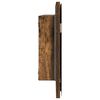 vidaXL Spiegel Wandgemonteerd Bruin 80 x 37 cm Glas en Engineered Hout
