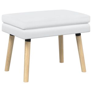 vidaXL Dubbel Laagige Bank Wit 60 x 40 x 46 cm Stof