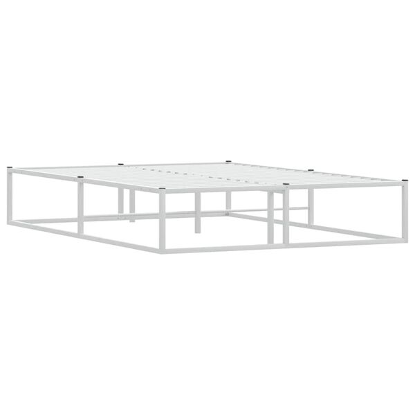 vidaXL Bedframe zonder matras 140x200 cm wit