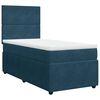 vidaXL Boxspring met matras fluweel blauw 90x190 cm