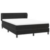 vidaXL Boxspring met matras fluweel zwart 160x210 cm