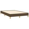 vidaXL Bedframe zonder matras 120x190 cm stof donkerbruin