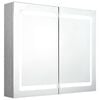 vidaXL Badkamer spiegelkast Betongrijs 80 x 12 x 68 cm Bewerkt hout