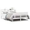 vidaXL Bedframe zonder matras massief grenenhout wit 140x200 cm